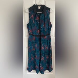 Vintage style collared size 12 button front ModCloth (Cooperative) dress!